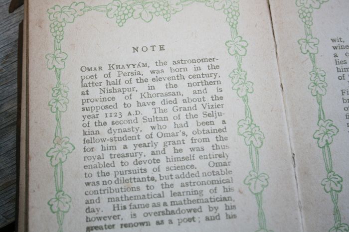 Antique Omar Khayyam