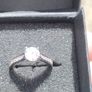 Zircon Sterling Silver engagement ring Image 4