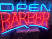 LED Barber Sign