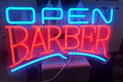 LED Barber Sign