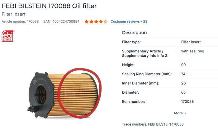 Air & oil filter peugeot/citroen
