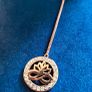 Elegant Newbridge Silverware Lotus Flower Pendant Image 3