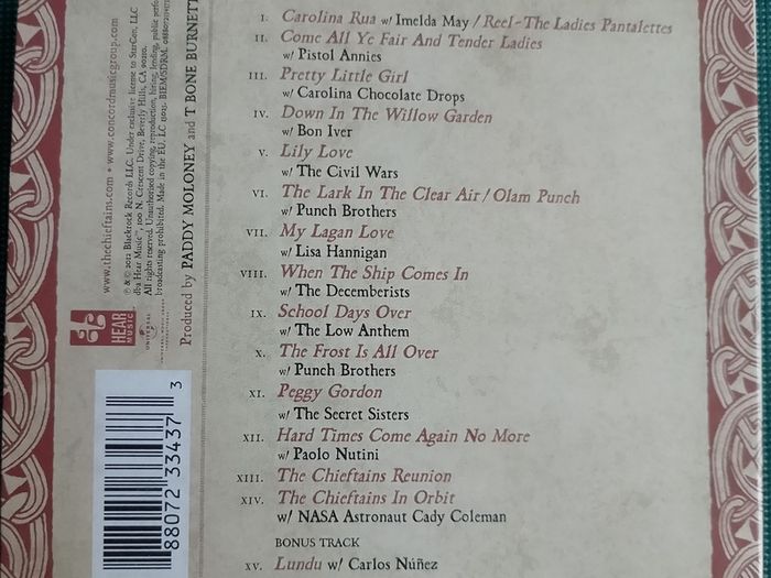 The Chieftains - Voice Of Ages CD (2012) Digipak Collaboration Album Celtic Folk EX+
