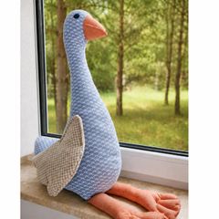 Handmade Upcycled Goose Plush Doll / Unique Soft Decor / Gift