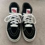 Vans SK8-Hi Top Black/White Trainers - Like New - Size EU34 Image 2