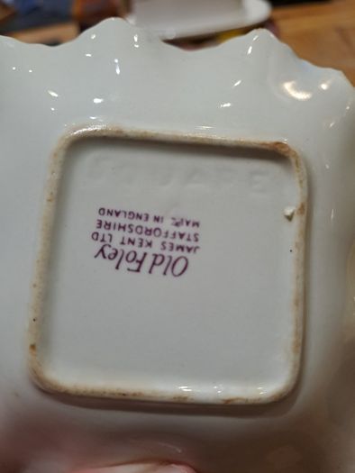 Vintage Old Foley trinket dish James Kent