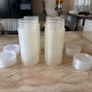 240ml Clear Plastic Ring Lock Container & Lid Image 4