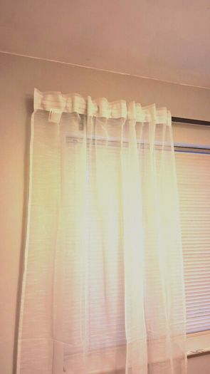 IKEA white sheer curtains