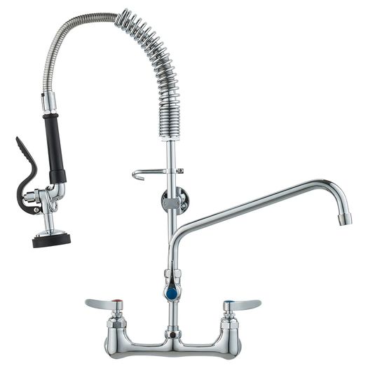 Commercial Faucet with Sprayer Brass 63 cm