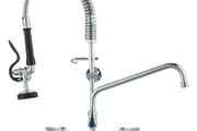 Commercial Faucet with Sprayer Brass 63 cm
