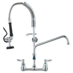 Commercial Faucet with Sprayer Brass 63 cm