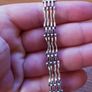 ASJ Sterling Bracelet With Dangling Heart Image 2