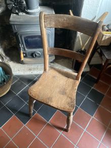 Rustic farmhouse kitchen chair