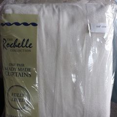 Pair of lined curtains