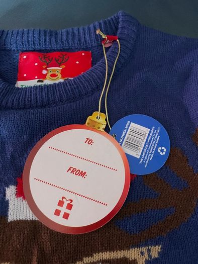 Christmas jumper 7-8 y BNWT