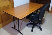 Foldable Wood &amp; Steel Desk