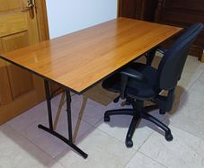 Foldable Wood & Steel Desk