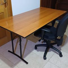 Foldable Wood & Steel Desk