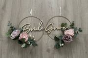 Bride And Groom Floral Wreaths