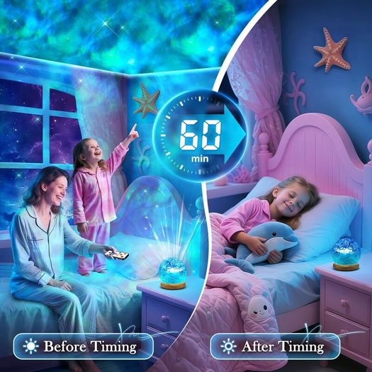 Sunset Lamp for Bedroom,216 Modes Mood Lighting & Sensory Lights,Dimmable Night Light Projector for Bedroom,Remote+USB Control Northern Lights Projector &Aurora Light Projector,Gifts for Teenage Girls