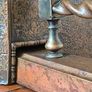 Antique Arts & Crafts Club Fender (c. 1900) adjustable fireplace seats Image 2