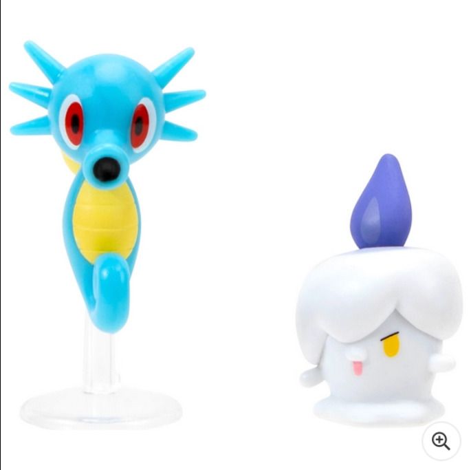Pokemon Litwick and Horsea 5cm Battle Figures 2 Pack