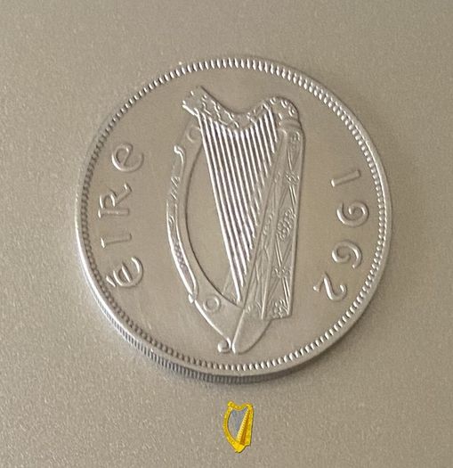EIRE, 1962 Half Crown. Free Post