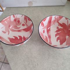 MADOWS & BYRNE PORCELAIN Dishwasher & Microwave Safe Tola Sakura breakfast bowl Set of 2.