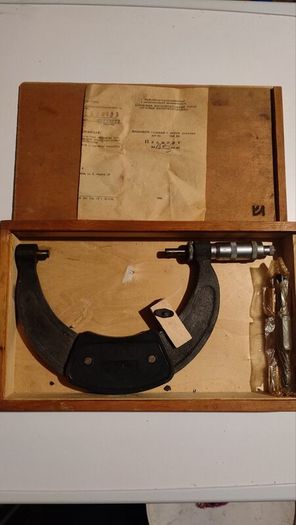 Vintage USSR Micrometer MK 125-150mm (0.01mm) - New Old Stock NOS