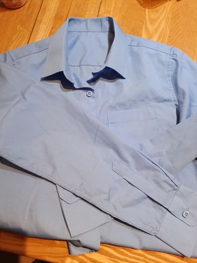 Blue school shirts 12-13 yrs
