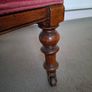 antique victorian armchair easy chair Image 4