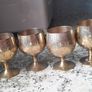 6 goblets silver plated. Image 4