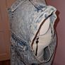 Vintage Country Western sleeveless acid wash denim jacket Image 8
