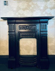 Fireplace.
