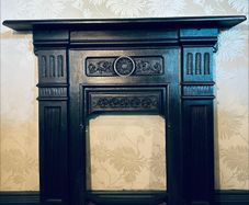 Fireplace.