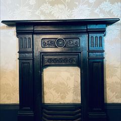 Fireplace.