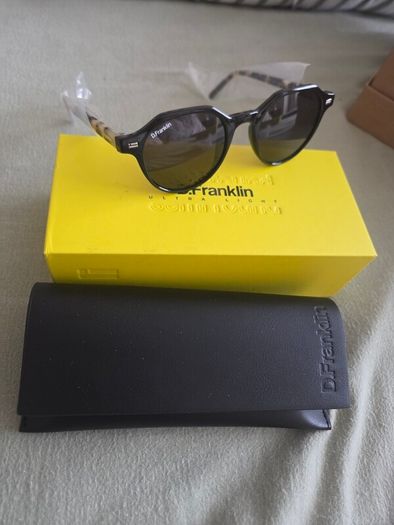 D.Franklin Ultra Light S Round Black / Black Sunglasses