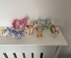 New Set of 6 SCHLEICH BAYALA Fantasy Figures plus 1 PAPO Blue Unicorn