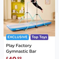 Gymnastic bar and mat