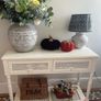 Rattan shabby chic console table Image 2