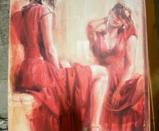Girl in the red dress