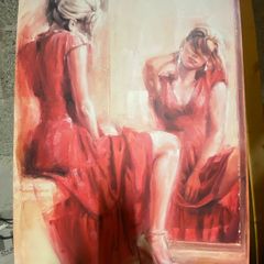 Girl in the red dress