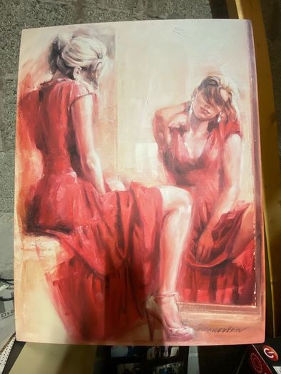 Girl in the red dress