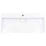 Wash Basin 100x46x11 cm Mineral Cast/Marble Cast White Image 3
