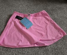 pink swim skirt