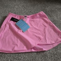 pink swim skirt