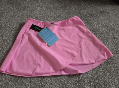 pink swim skirt