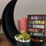 Crescent Moon Decoration With Elliptical Plant Pot Image 10
