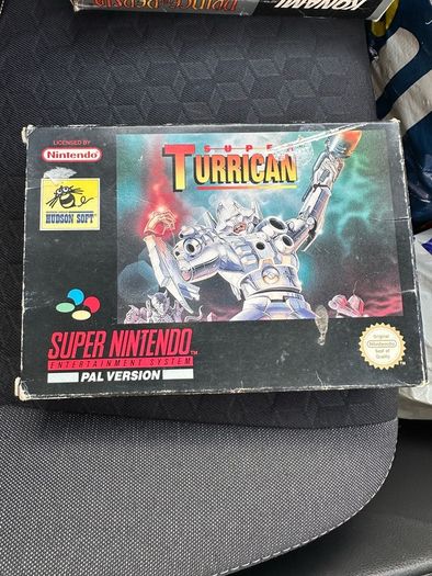 Super Nintendo retro console + games Mario snes