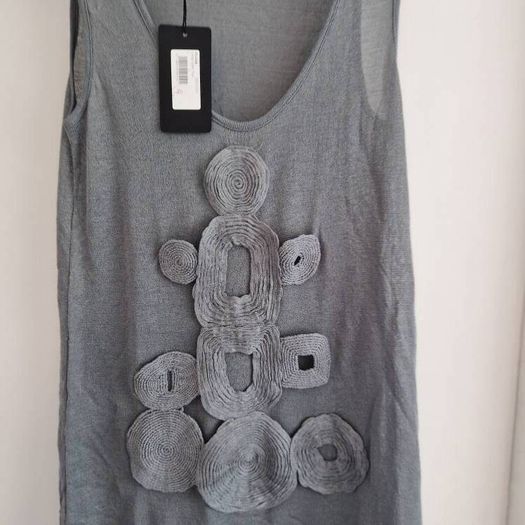 Peruzzi womens grey design vest bnwt size Large